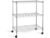Simple Deluxe Heavy Duty 3-Shelf Shelving with Wheels, Adjustable Storage Units (24.02”L x 13.78“W x 31.89”H)