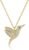 Obidos 14K Gold Plated Dainty Pendant hummingbird Chain Necklace [Prime]