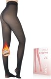 UISLII Women’s Fleece Lined Thermal Skin Colored Tights for Winter