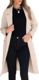 ANRABESS Women’s Open Front Long Cardigan Sweater Jacket