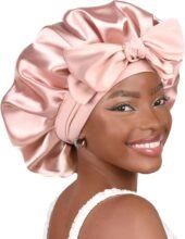 YANIBEST Women Satin Lined Hair Bonnet with Tie Band for Sleeping [Prime]