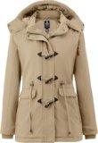 Wantdo Women’s Winter Thickened Cotton Jacket with Removable Hood