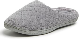 Dearfoams Women’s Washable House Slipper with Wide Widths [Prime]