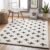 Livabliss Moroccan Soft Mora Shag Runner Area Rug (2’7″ x 7’3″) – Cream/Charcoal