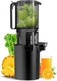 5.4″ Cold Press Juicer, 400W Slow Masticating Extractor, Black