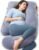 57-Inch U-Shaped Momcozy Pregnancy Pillow for Women