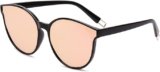 Sojos UV400 Oversized Round Sunglasses for Women and Men