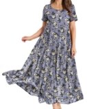 Casual Loose Maxi Bohemian Floral Dress for women
