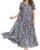 Casual Loose Maxi Bohemian Floral Dress for women