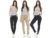 3-Pack Women’s Slim Fit Stretch Chino Pants with Classic 5-Pocket Design
